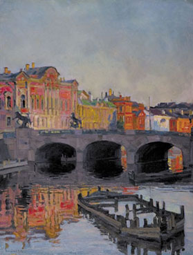 Anichkov Bridge, 1920, Arnold Lakhovsky