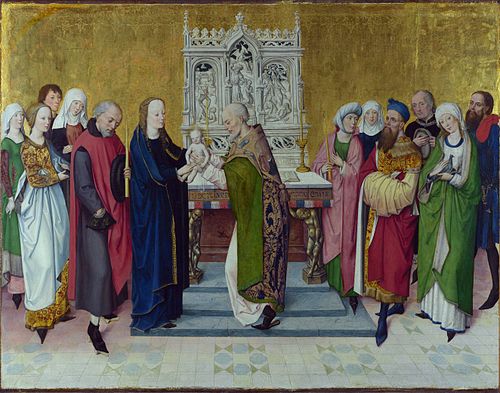 The Presentation in the Temple, 1467, Maître de la Vie de Marie