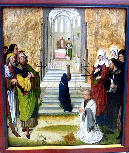 High altar from St. Columba: Presentation of Mary/Beheading of Saint Columba, 1473, Maître de la Vie de Marie