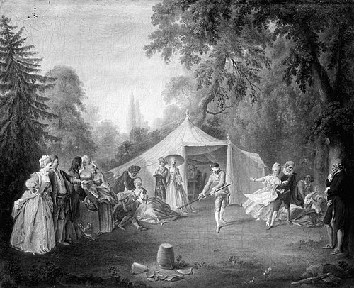The Rooster Strike, 1768, Daniel Chodowiecki