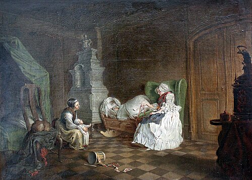 Scène de famille, 1763, Daniel Chodowiecki
