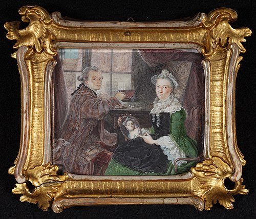 Self-Portrait with his Wife, 1759, Daniel Chodowiecki