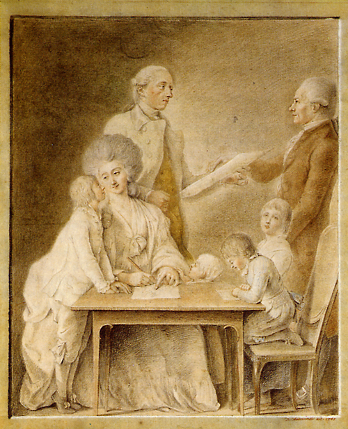Die Familie Johann Valentin Meyer und der Künstler Chodowiecki, , Daniel Chodowiecki