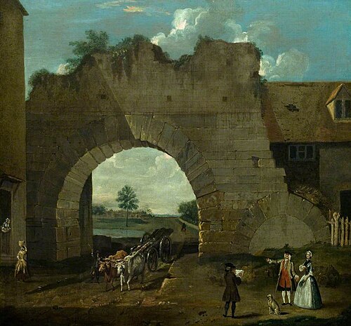 Newport Arch, Lincoln, 1756, Nathan Drake