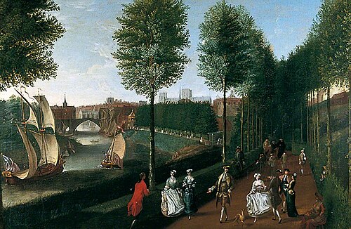 The New Terrace Walk, York, 1756, Nathan Drake