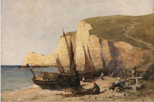 A View of the Cliffs, Etretat, , Nathaniel Hone the Younger