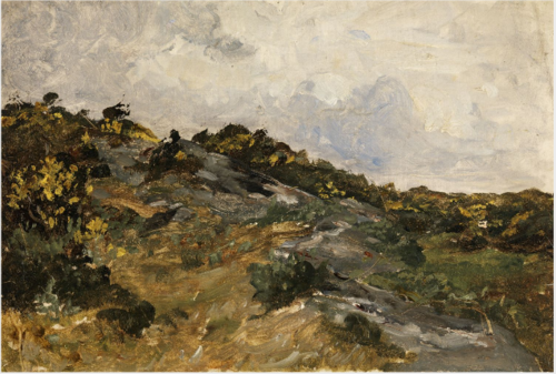 A Rocky Hillside with Furze, , Nathaniel Hone the Younger