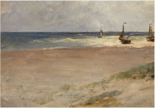 Seashore with Fishing Boats, , Nathaniel Hone the Younger