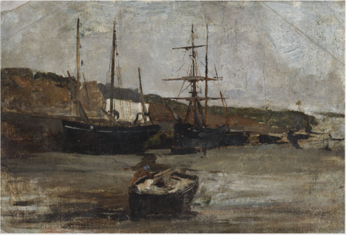 Ships at a Quayside, , Nathaniel Hone the Younger