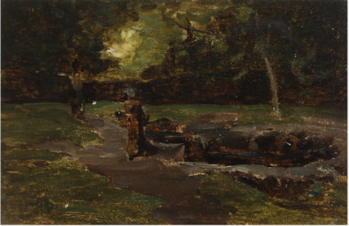 A Wooded Landscape, Moonlight Effect, , Nathaniel Hone the Younger