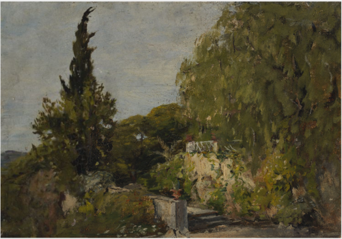 The Terrace of Villa Monticello, Nice, , Nathaniel Hone the Younger