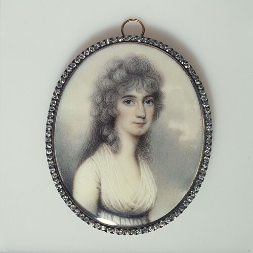 Portrait de Miss Bradley, 1800, Nathaniel Plimer