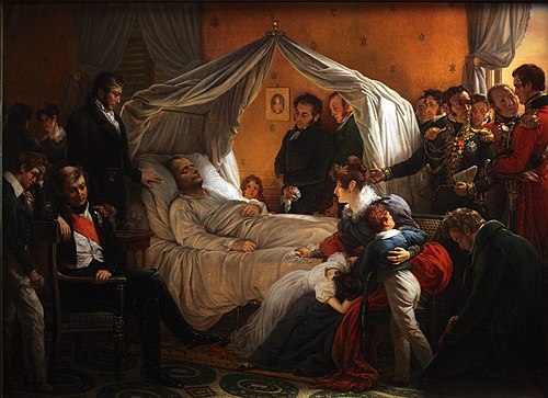 Napoléon sur son lit de mort, 1828, Charles de Steuben