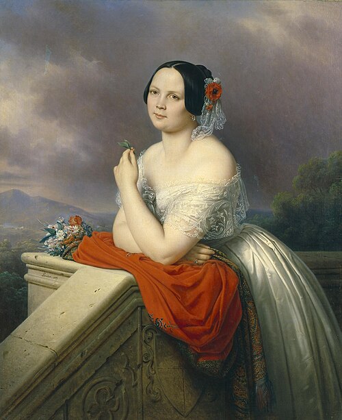 Portrait of a Young Woman, 1843, Charles de Steuben