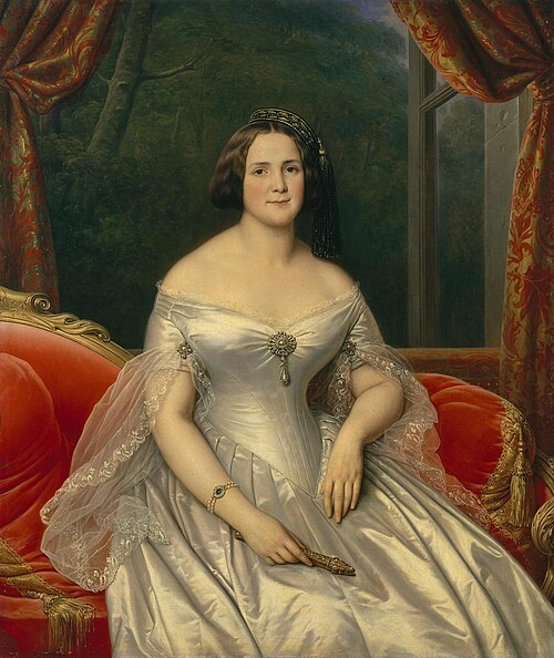 Portrait of Anna Benardaki, 1844, Charles de Steuben