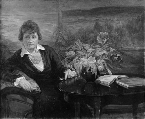 Hulda Garborg, 1919, Otto Valstad