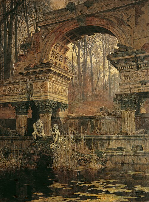 Die Römische Ruine in Schönbrunn, 1891, Carl Moll