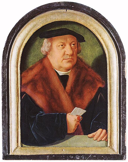 Portrait of Scholar Petrus von Clapis, 1528, Bartholomaeus Bruyn le Vieux