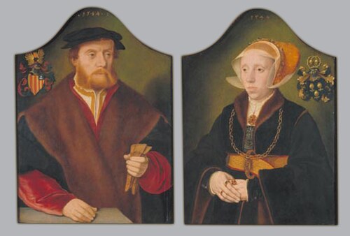 Christian von Conersheim and his Wife Elisabeth von Brauweiler, 1544, Bartholomaeus Bruyn le Vieux