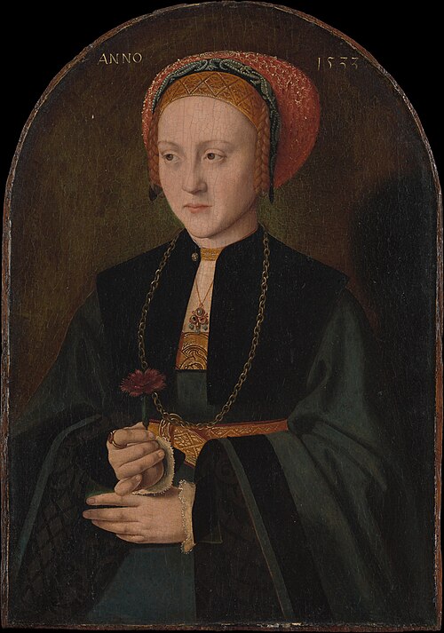 Portrait de femme, 1533, Bartholomaeus Bruyn le Vieux