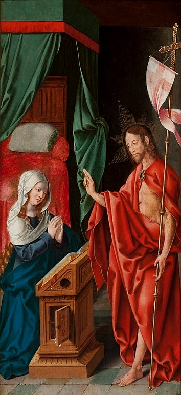 Le Christ apparaissant à Marie Madeleine (détail)., 1600, Bartholomaeus Bruyn le Vieux
