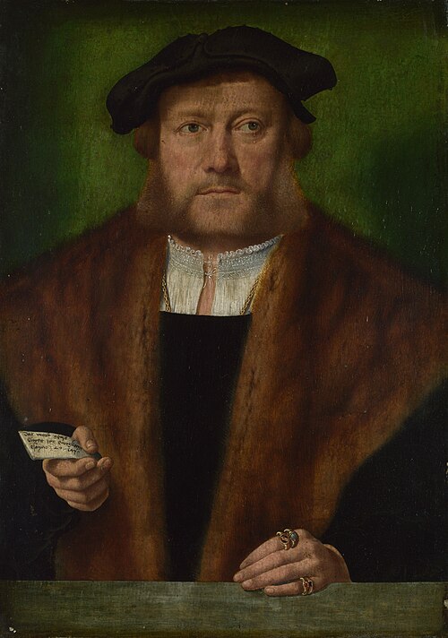 A Man, probably of the Strauss Family, 1534, Bartholomaeus Bruyn le Vieux