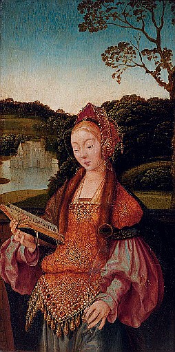 Saint Barbara, 1520, Bartholomaeus Bruyn le Vieux