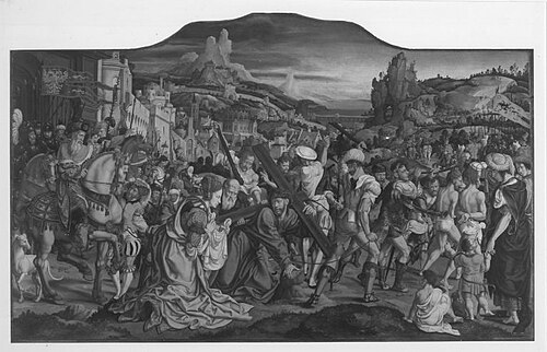 Siegen Altar: Carrying the Cross, 1540, Bartholomaeus Bruyn le Vieux