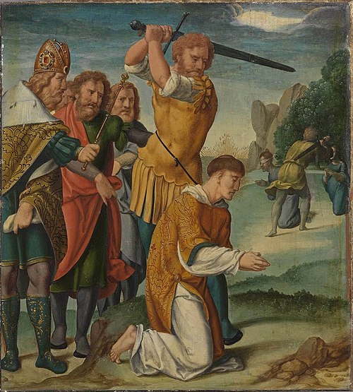 Cyriakus-Folge: Tod des hl. Cyriakus, 1532, Bartholomaeus Bruyn le Vieux