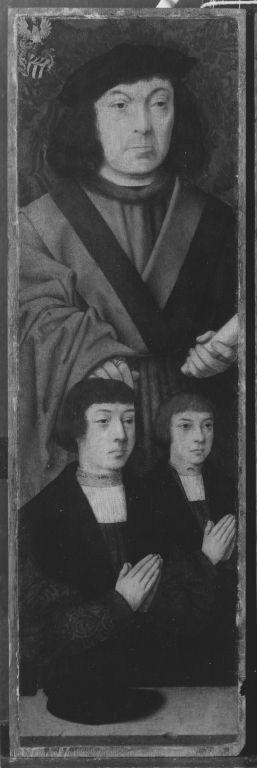 Johann von Aich, mayor of Cologne, with his two sons, 1520, Bartholomaeus Bruyn le Vieux