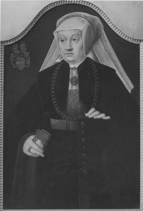 Portrait of a mother (the daughter is overpainted), 1552, Bartholomaeus Bruyn le Vieux