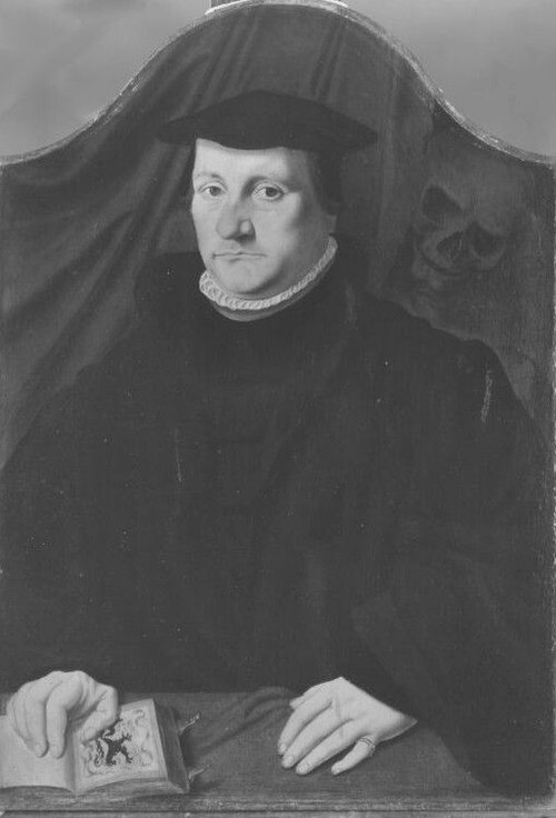 Bildnis eines Mannes (Vanitasbildnis), , Bartholomaeus Bruyn le Vieux
