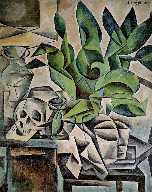 Still Life with Skull, 1912, Bohumil Kubišta