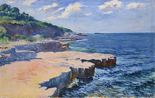 Pohled na moře u Puly, 1914, Bohumil Kubišta