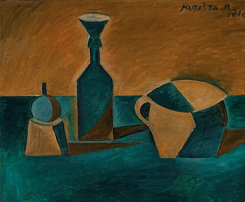 Still Life with Funnel, 1910, Bohumil Kubišta