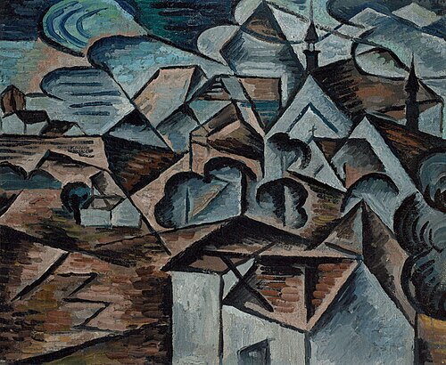 Village, 1911, Bohumil Kubišta