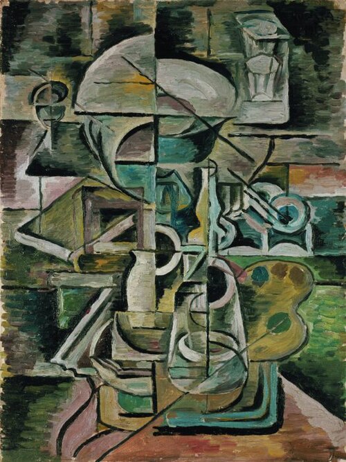 Painterly still life, 1913, Bohumil Kubišta