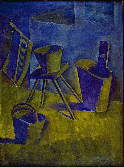 Still life in a barn, 1910, Bohumil Kubišta
