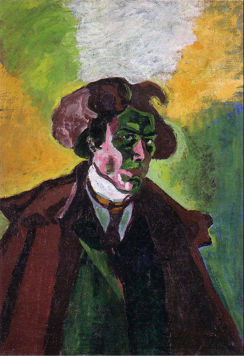 Self portrait, 1908, Bohumil Kubišta