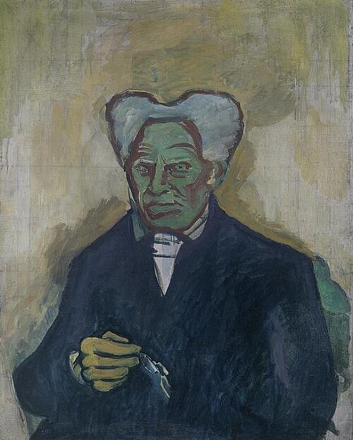 Portrait of Schopenhauer, 1908, Bohumil Kubišta