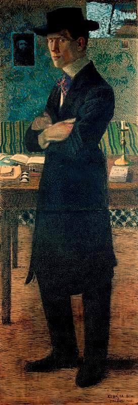 Self-portrait, 1906, Bohumil Kubišta