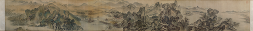 高其佩鹤鹿同春图卷, , Gao Qipei