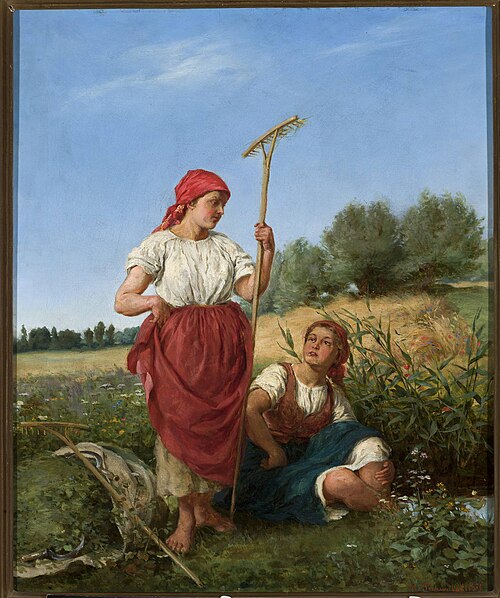 Harvesting women, 1879, Casimir Pochwalski