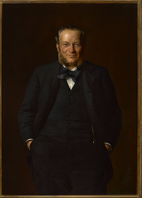 Portrait of Hipolit Wawelberg, 1893, Casimir Pochwalski