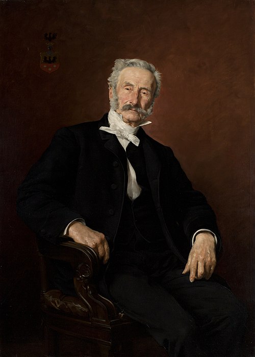 Portrait of Paweł Popiel, 1889, Casimir Pochwalski