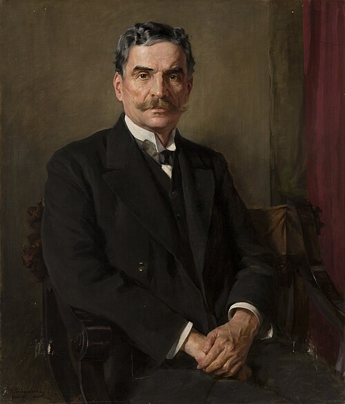 Portrait of Józef Pakies, 1914, Casimir Pochwalski