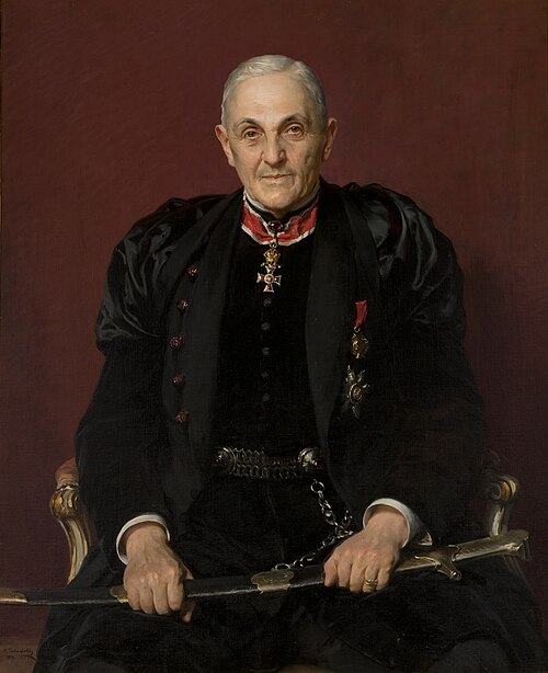 Portrait of Dawid Abrahamowicz, 1914, Casimir Pochwalski