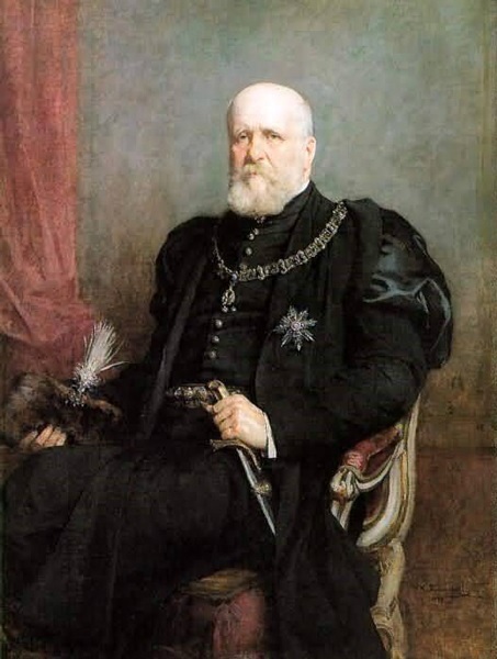 Portret Karola Lanckorońskiego w stroju polskim, 1906, Casimir Pochwalski