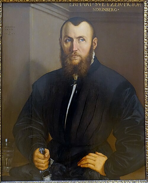 The Painter Erhard Schwetzer from Nuremberg, 1544, Georg Pencz