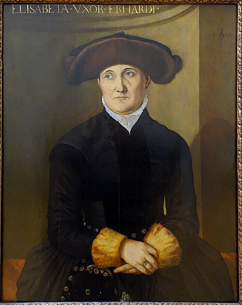Portrait of Elisabeth Schwetzer, 1545, Georg Pencz